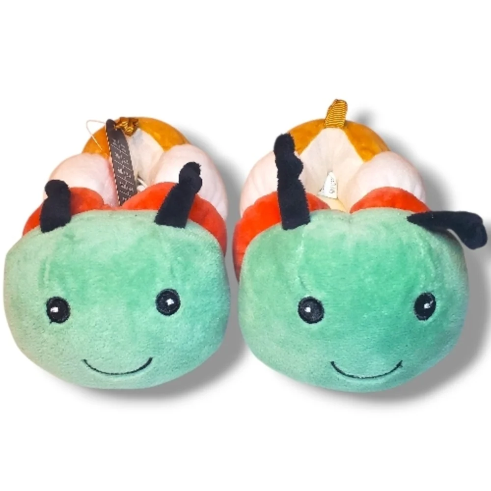 The Very Hungry Caterpillar Baby Slippers Unisex Plush Shoes SZ 5 (12-18 Months